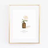 Peony Scripture Print